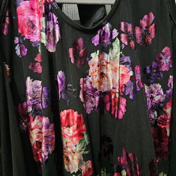 Weissman NWOT adult XXL floral dance costume lyrical contemporary tap solo - Picture 3 of 13